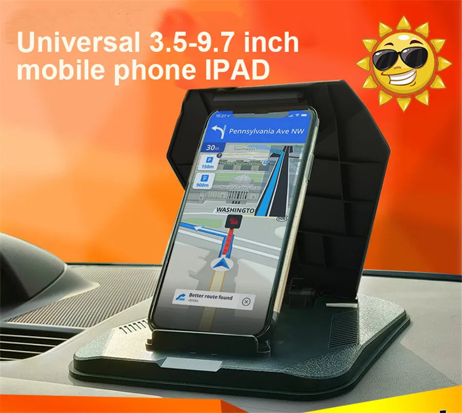 Cell Phone Holder for Car Dashboard - Car Anti-Slip GPS Mount Cradle Dock Mounting in Pickup Truck, Compatible Phone X 8 7 Plus