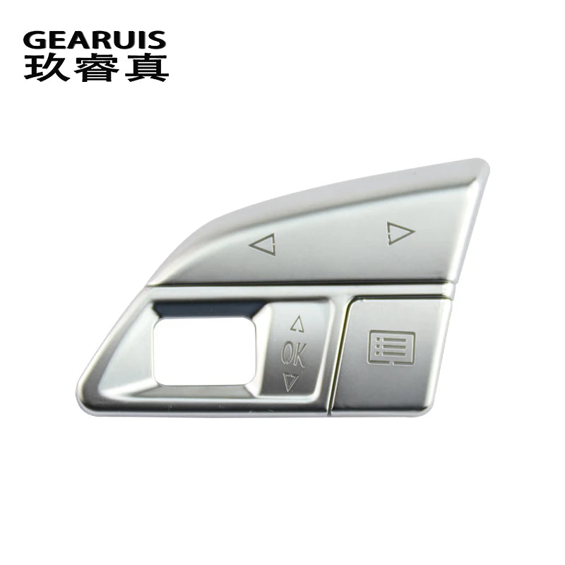 Car styling Atuo steering wheel switch buttons Trim Frame Covers stickers for Audi A6 A7 C7 S6 S7 RS6 RS7 Interior Accessories