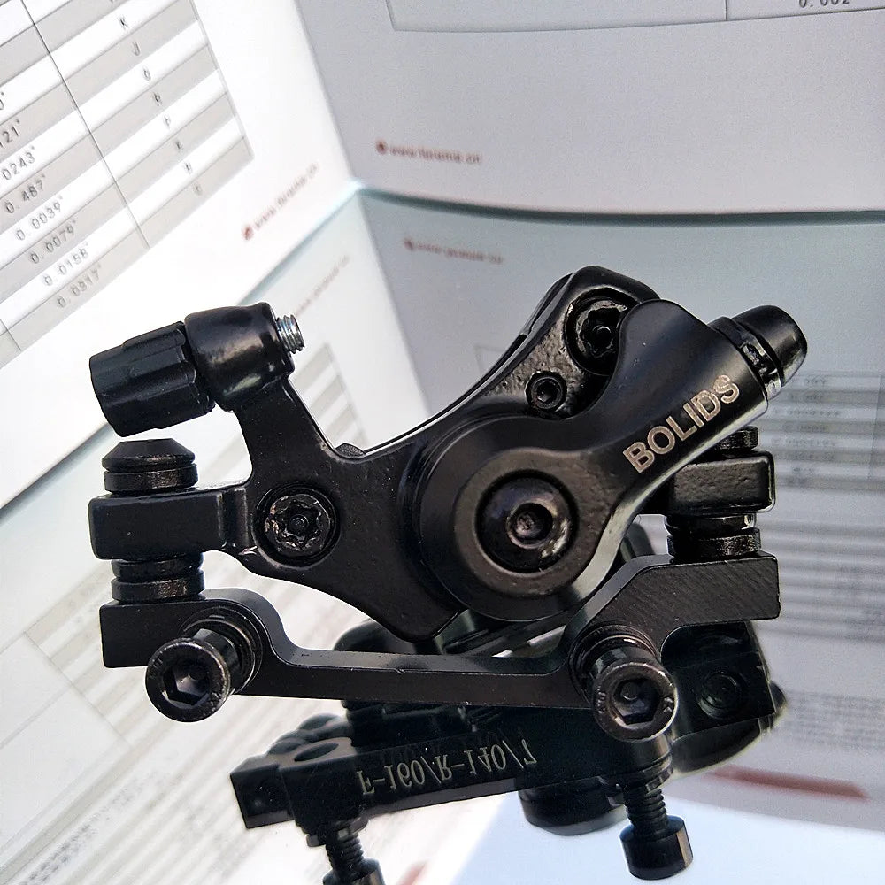 BOLIDS Mountain Bike brake mechanical disc brake bicycle parts line pulling disc brake 180 160 140 Front and rear disc brake