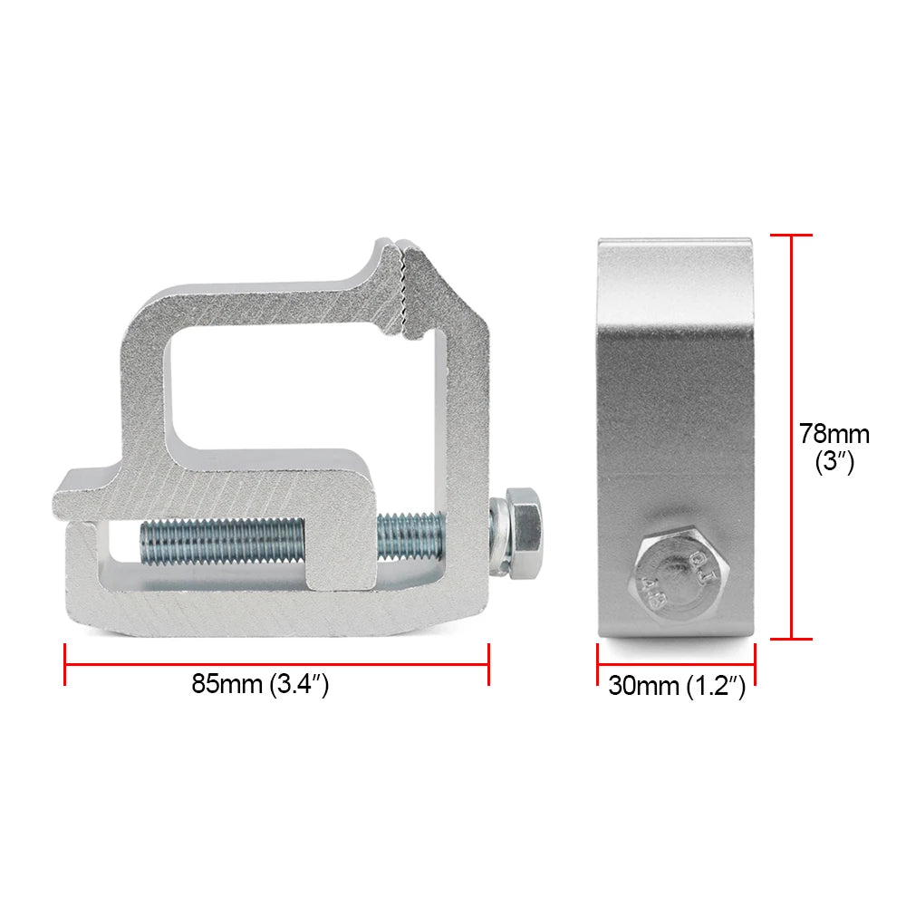 4 pcs Universal For Pickup Truck Add Anchor Points Tie Downs Clamp Tte Lock Truck Cap Topper Camper Shell Mounting Clamps