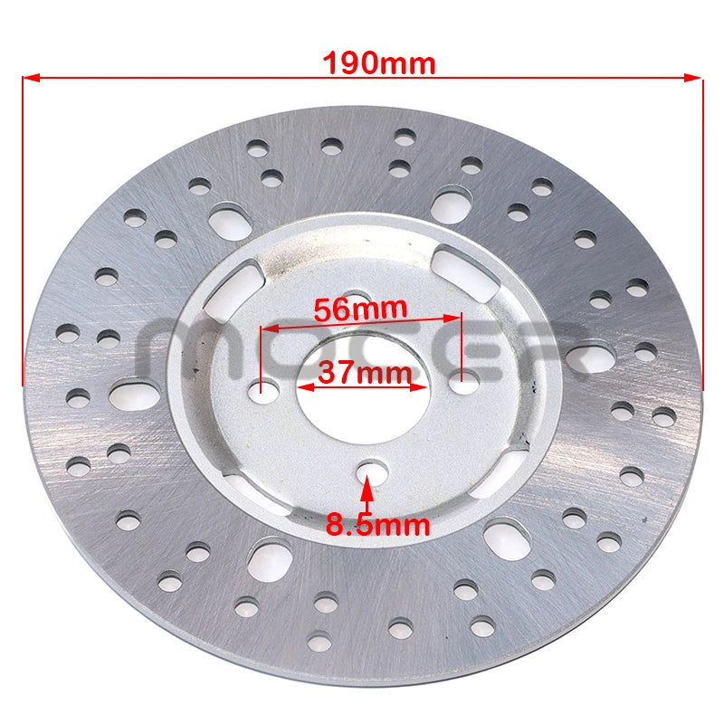 Motorcycle 220mm 190mm 130mm Front and Rear Disc Brake Discs Suitable for 50cc-125cc Off-Road Motorcycles ATVs and Karts