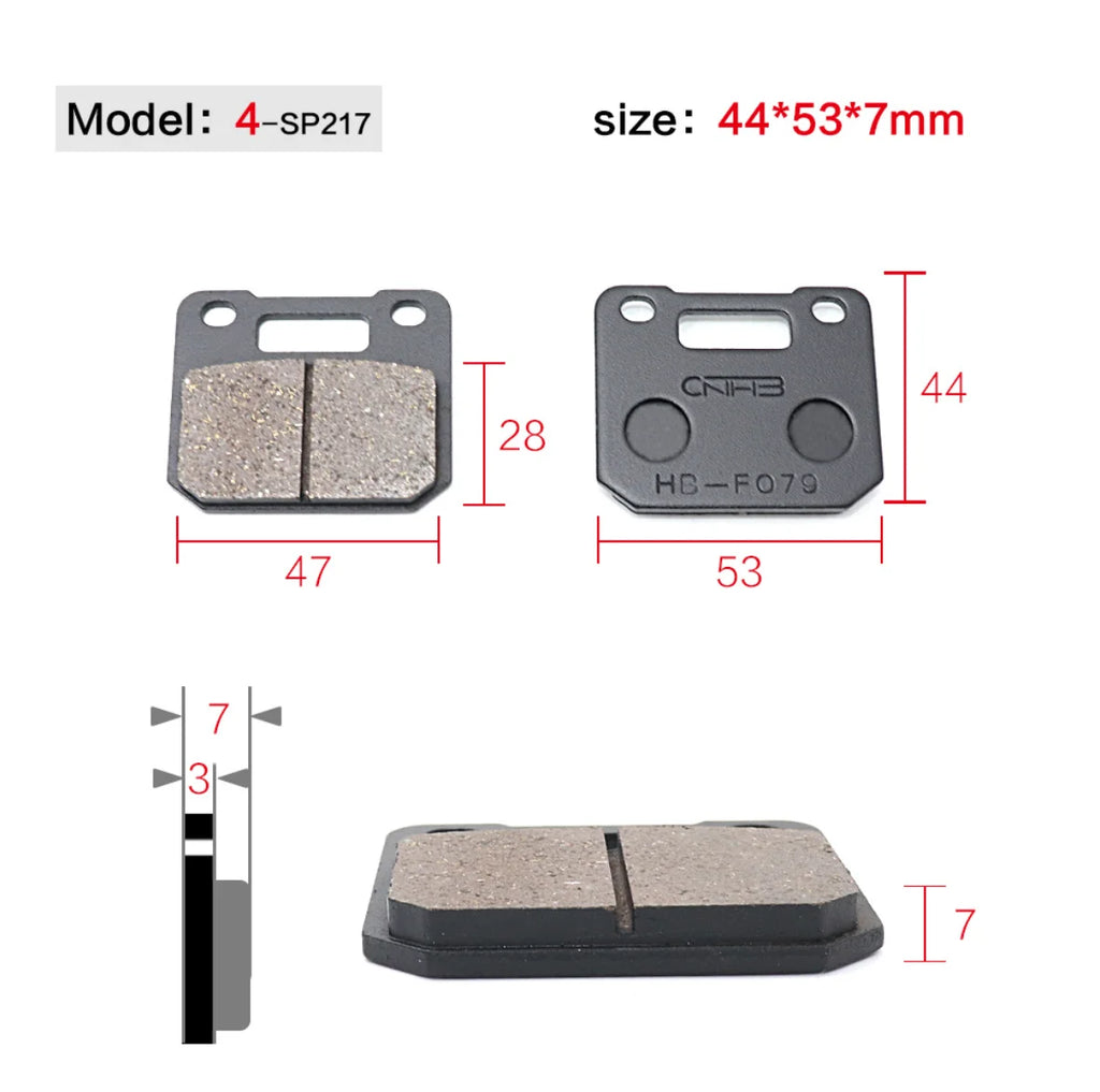 Motorcycle Brakes Front Rear Disc Brake Pads Shoes for 50cc 125cc 150cc 250cc CBR CRF CTCT CBX Scooter Moped