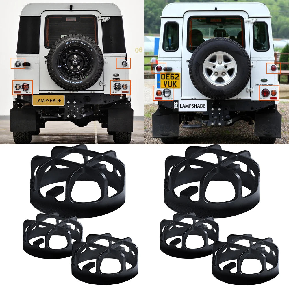 Front Rear Reverse Fog Side Lights Cover for Land Rover Defender 90 110 Body Parts