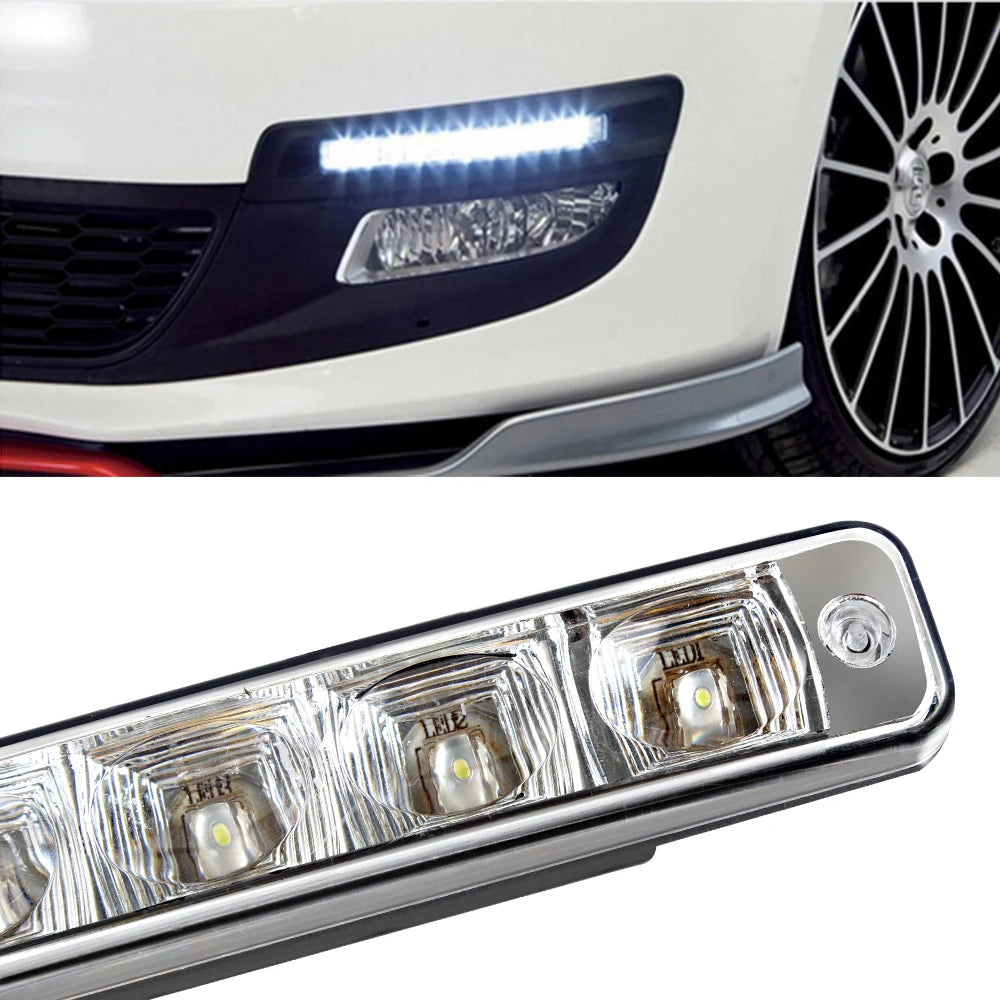 Daylight Car Lights Car Styling 5 LEDs Daytime Running Light DRL Universal