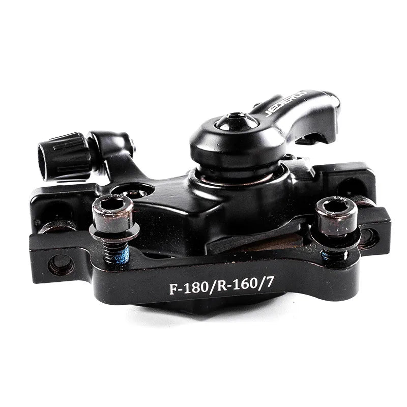 JEDERLO bicycle disc brake aluminum alloy electric bicycle mechanical brake system F160-R140/F180-R160 XTR brake pads 160mm Disc