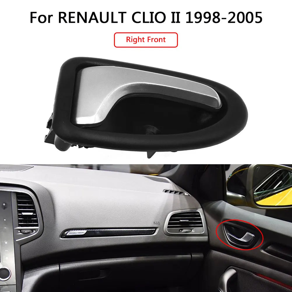For Renault CLIO MEGANE SCENIC TRAFIC Left Right Inner Inside Door Handle Replacement for Car Auto Vehicle Interior Accessories