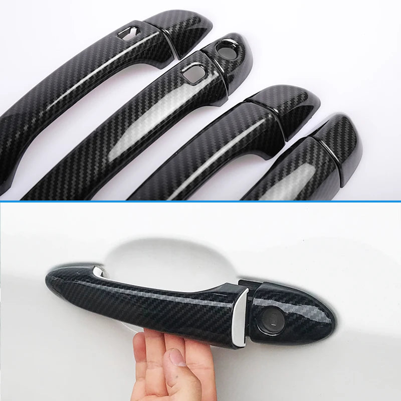 Door Handle Covers For SEAT Ateca 2022 Accessories Cupra KH7 2016 2017 2018 2019 2020 2021 Carbon Fiber Exterior Car Accessories