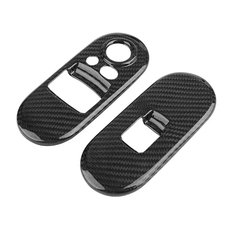 Car Interior Accessories For Mini Cooper F54 F55 F56 F57 F60 Real Carbon Fiber Decorative Cover Sticker Protective Auto Part