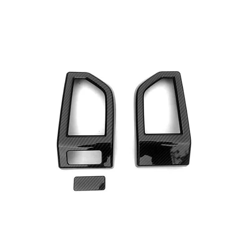 Fit for Ford Raptor F-150 2017 2018 2019 2020 Car Accessories ABS Carbon Front Side AC Vent Outlet Sticker Cover Strips 3pcs