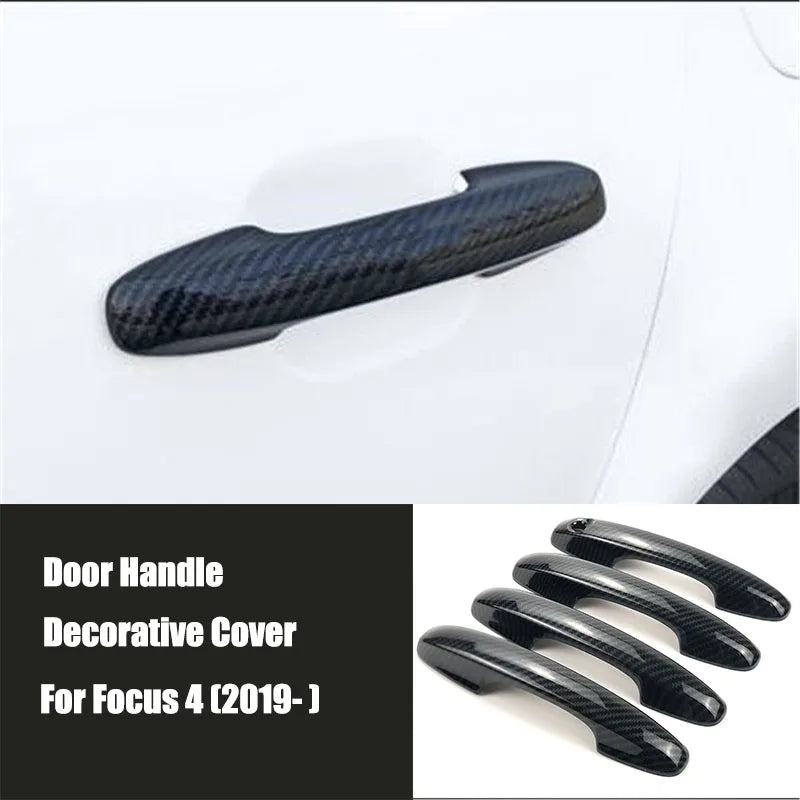 Accesorios de estilo de coche, cubierta decorativa para manija de puerta exterior de Ford Focus 2, 3, 4, MK2, MK3, MK4, Kuga, Escape, Maverick y Ranger.