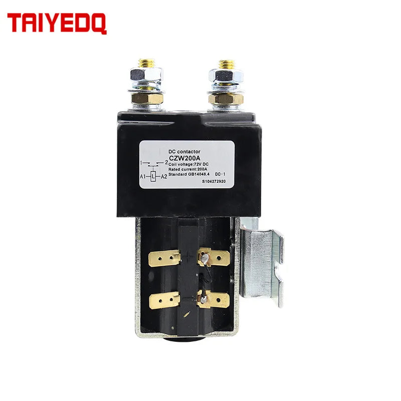 200A Contactor 12VDC 24V 36V 48V 60V 72V Use For Electric Vehicles And Engineering machinery  DC Contactor