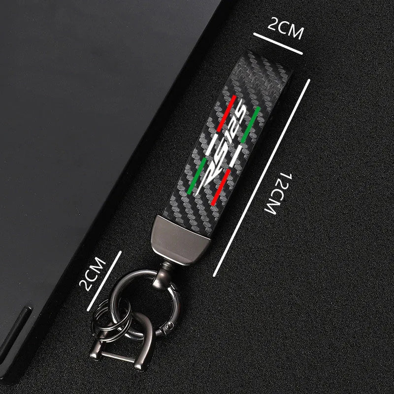 For Aprilia RS125 RS 125 ApriliaRS125 leather motorcycle keychain motorcycle accessories
