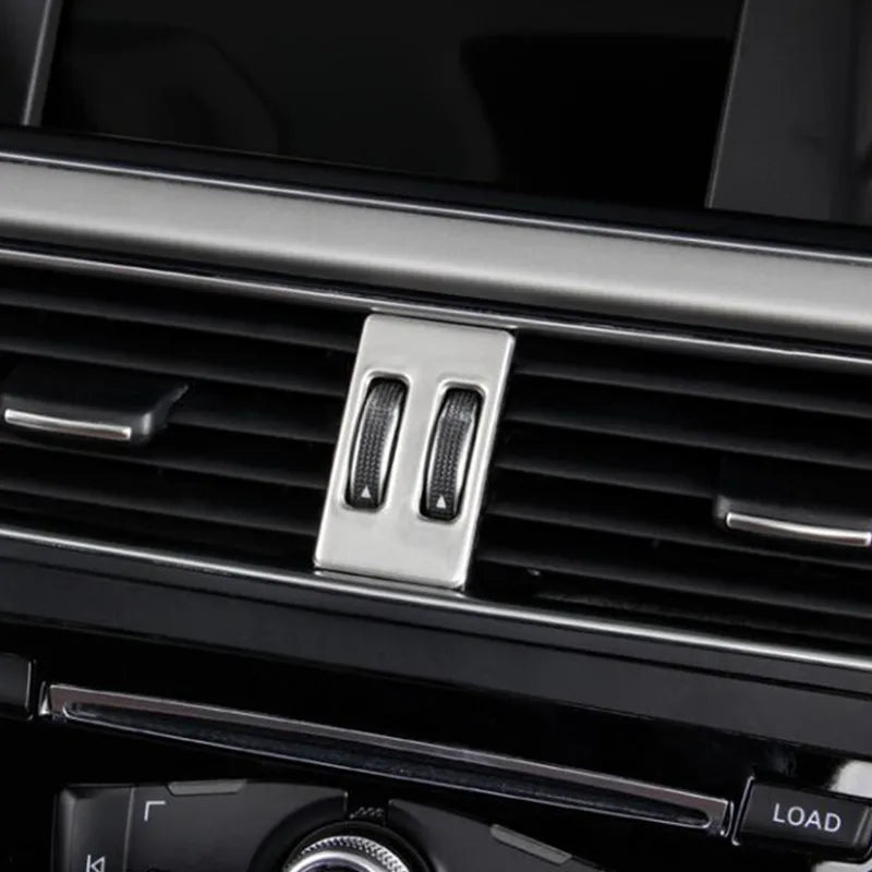 Car Center Console AC Air Conditioning Outlet Knob Button Frame Cover Trim Sequins For Audi A4 B8 2013-2016 Interior Accessories