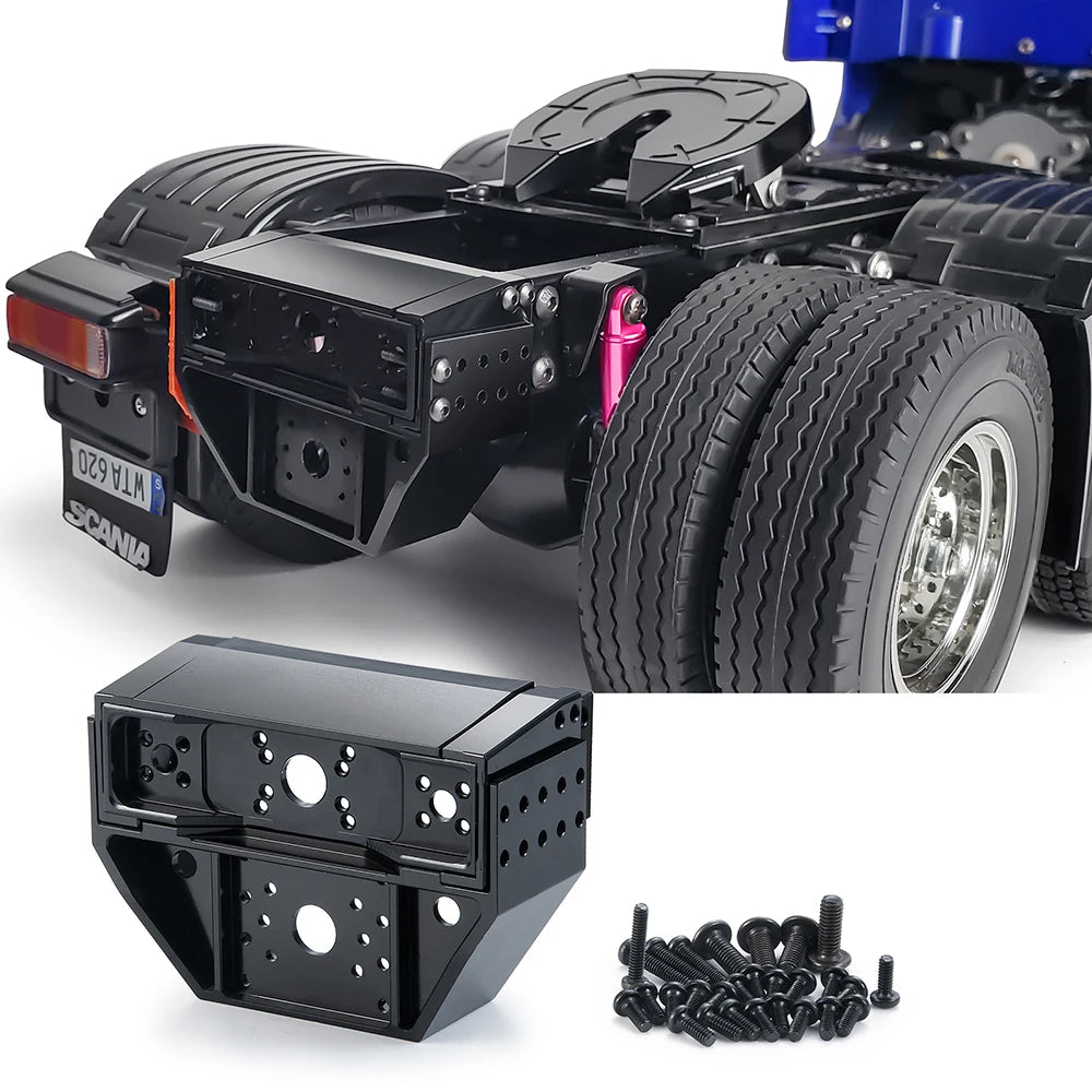 Viga trasera de tractor Tamiya TRINOOD para remolque de camión Tamiya 1/14, remolque de carga RC, accesorios de actualización para coche