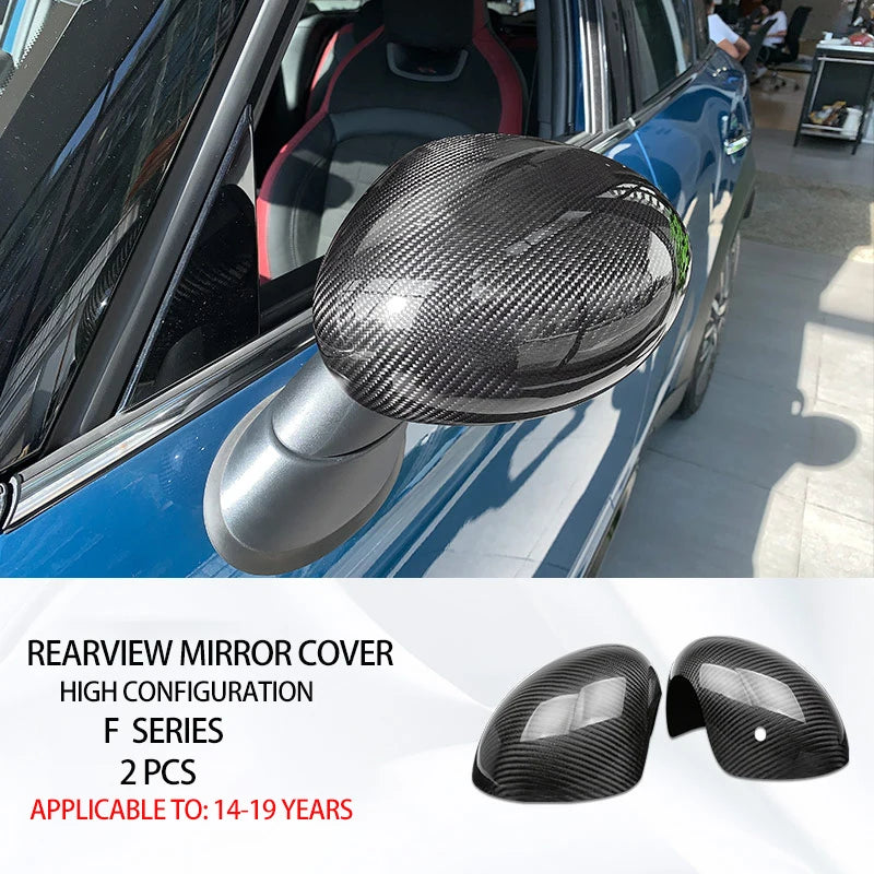 Car Interior Accessories For Mini Cooper F54 F55 F56 F57 F60 Real Carbon Fiber Decorative Cover Sticker Protective Auto Part