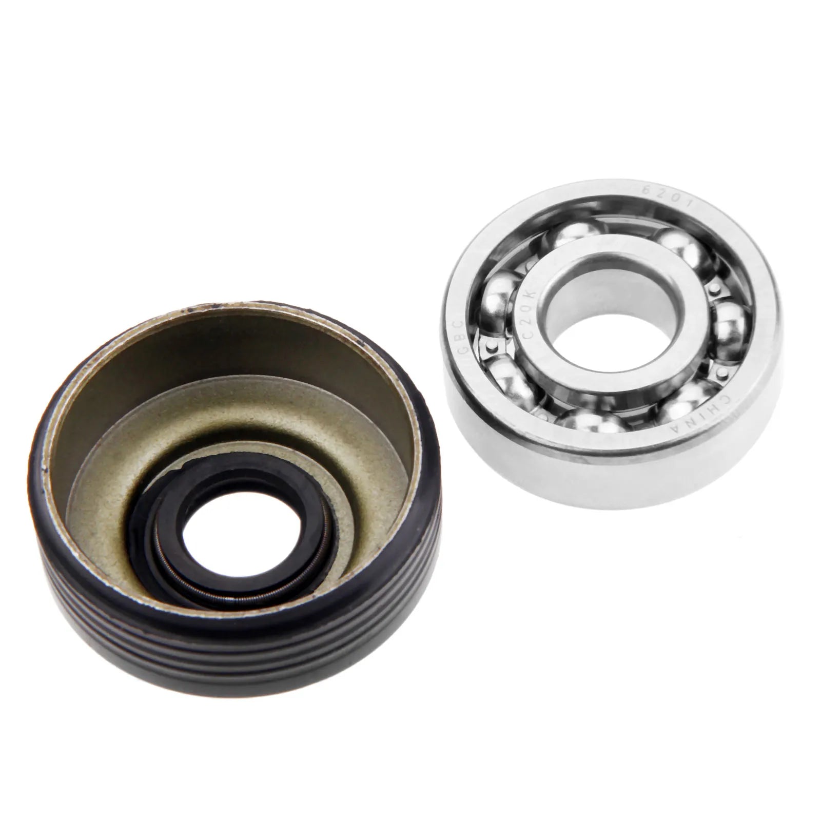 2Pcs Oil Seal Crankshaft Main Bearing Kit Garden Power Tools Fits for Husqvarna 36 41 136 137 141 142 Chainsaw