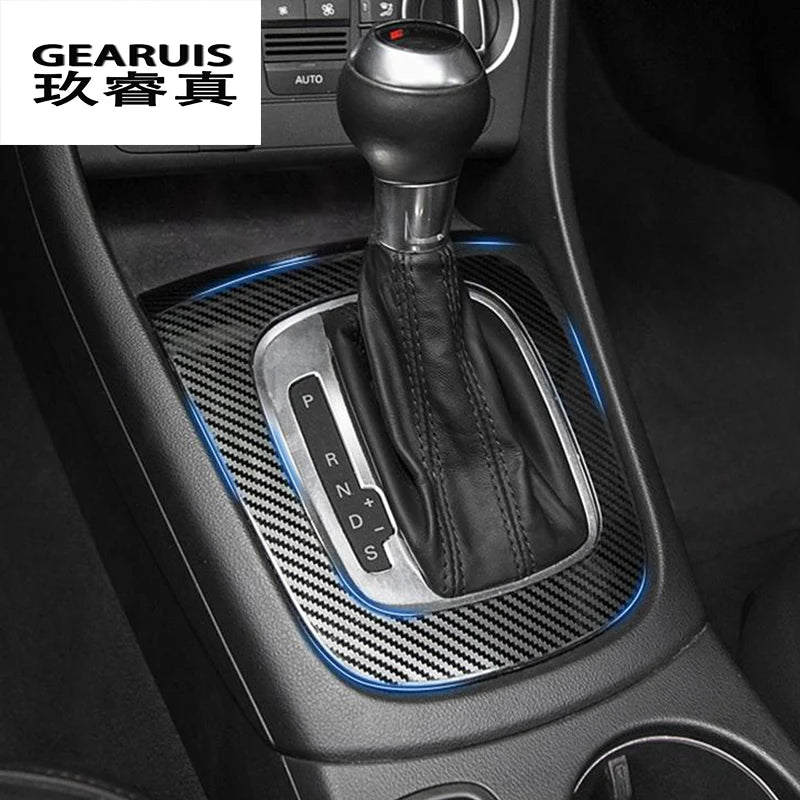 Car Styling Center Console Dashboard Trim Auto Door Decoration Cover Carbon Fiber For Audi Q3 8U 2013-2018 Interior Accessories