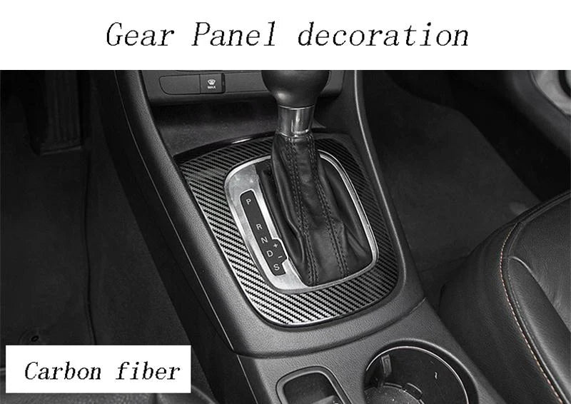 Car Styling Center Console Dashboard Trim Auto Door Decoration Cover Carbon Fiber For Audi Q3 8U 2013-2018 Interior Accessories