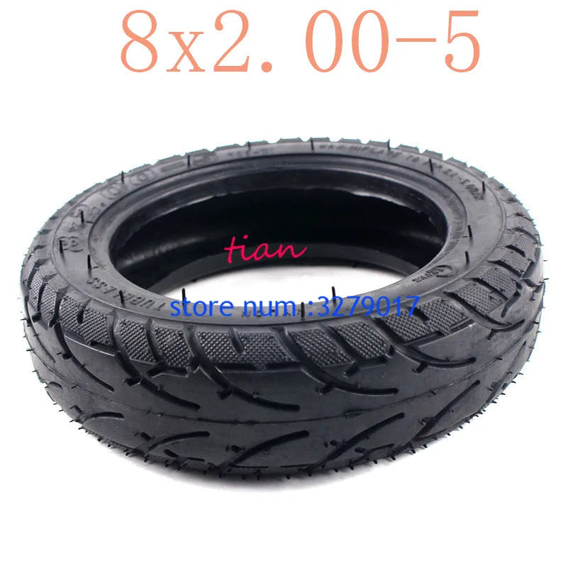 High Performance Vacuum Tubeless Tire with Good Quality 8X2.00-5 Fits for Electric Vehicle Electric Scooters E-Bike 8 X 2.00-5
