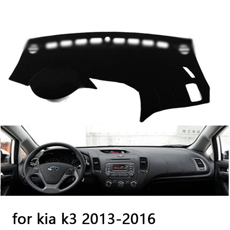 Right and Left Hand Drive Car Dashboard Covers Mat Shade Cushion Pad Carpets Accessories for Kia K3 K 3 2013 2014 2015 2016 2017