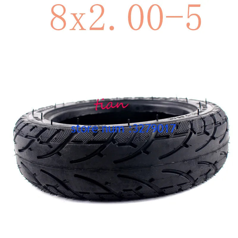 High Performance Vacuum Tubeless Tire with Good Quality 8X2.00-5 Fits for Electric Vehicle Electric Scooters E-Bike 8 X 2.00-5
