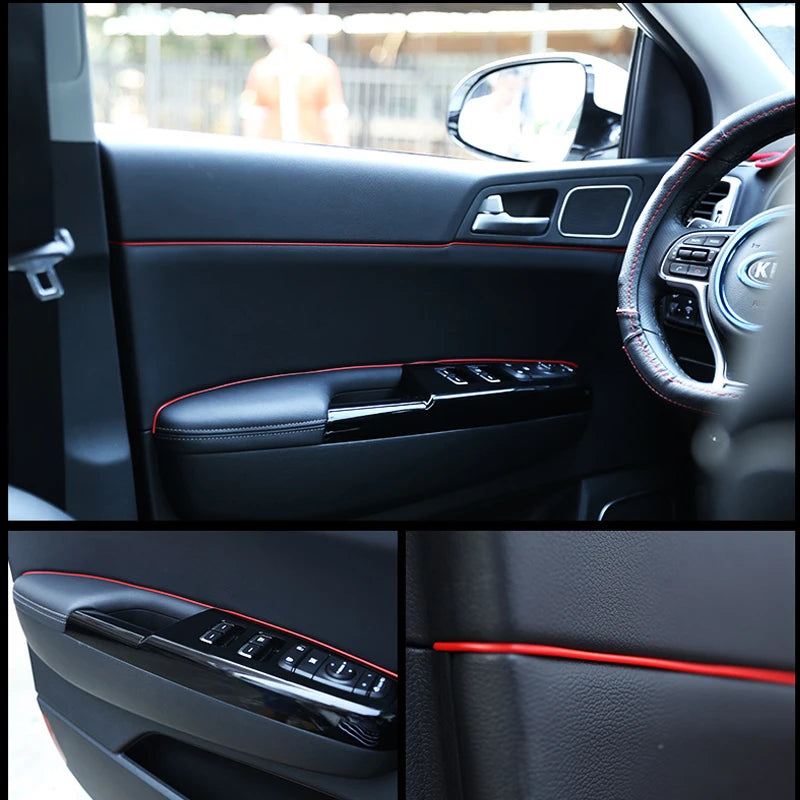 5M Car Styling Interior Accessories Strip Sticker For audi a4 a5 a6 b5 b6 b7 q3 q5 q7 rs quattro s line c5 c6 tt sline a3 a7