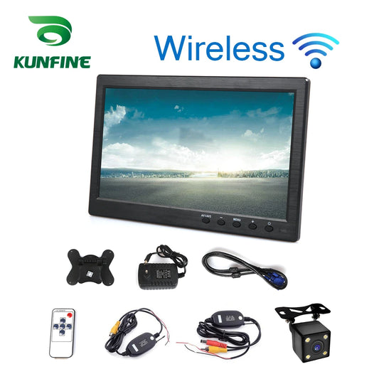 Wireless Car Styling 10.1 inch TFT LCD Screen Car Rear View Monitor Display for Rear view Reverse Backup Camera Car TV Display