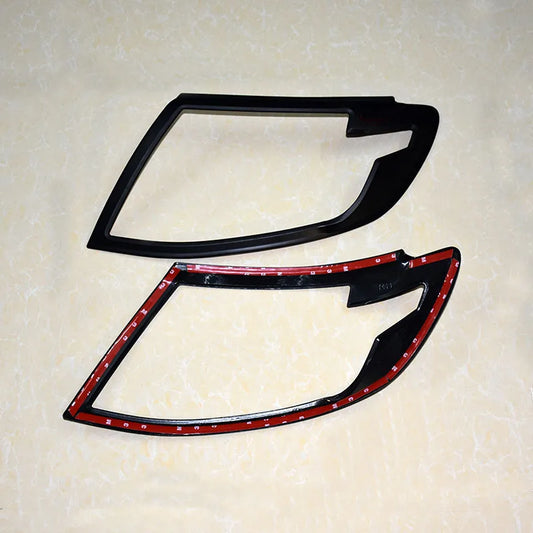 Car styling  ABS Chrome BLACK Front headlight Lamp Cover fit for 2012-2014 Ford RANGER T6 car Accessories