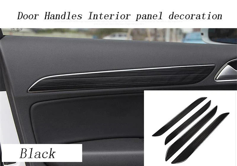 Car Styling Center Console Dashboard Trim Auto Door Decoration Cover Carbon Fiber For Audi Q3 8U 2013-2018 Interior Accessories