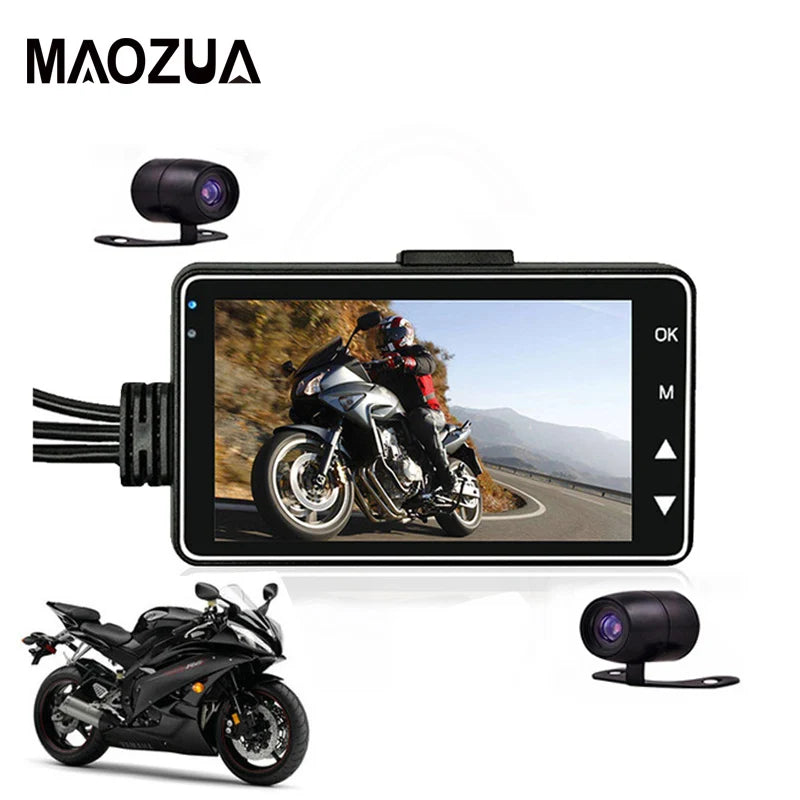Motorcycle DVR Dash Cam SE300 Dual Camera Front Rear View Motorcycle Recorder Zinc Alloy Automatically On and Off Loop Recording