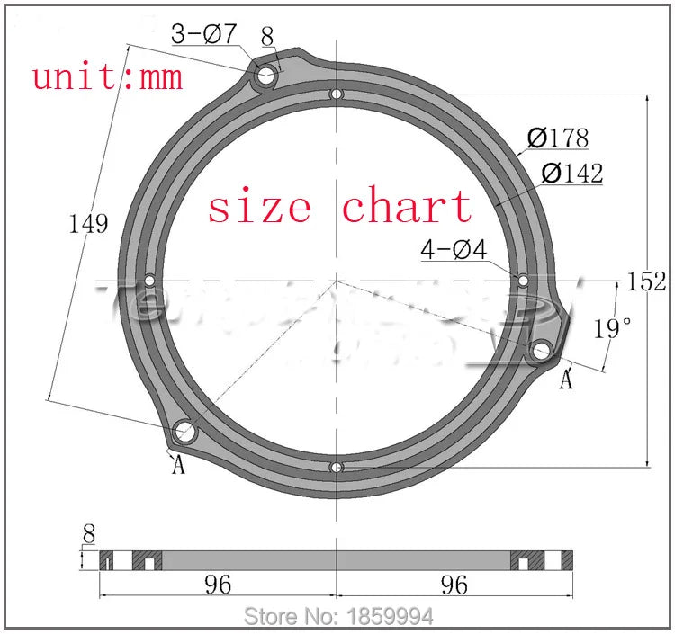 Car Accessories  Front  Rear Door Stereo Bass Speaker Horn Wire Mat Adapter Plugs Socket 6.5" inch FOR ford focus mk2 2005-2011