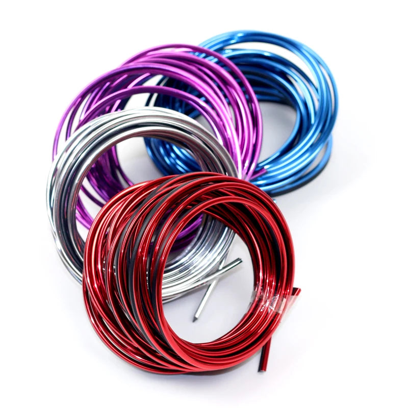 5M Car Styling Interior Accessories Strip Sticker For audi a4 a5 a6 b5 b6 b7 q3 q5 q7 rs quattro s line c5 c6 tt sline a3 a7