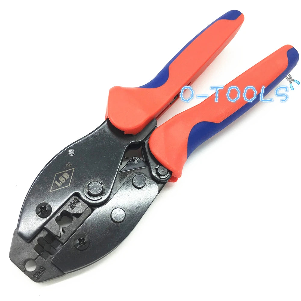 Spark plug wire ratchet crimp tool wire crimper for crimping and stripping spark plug wires LY-2048