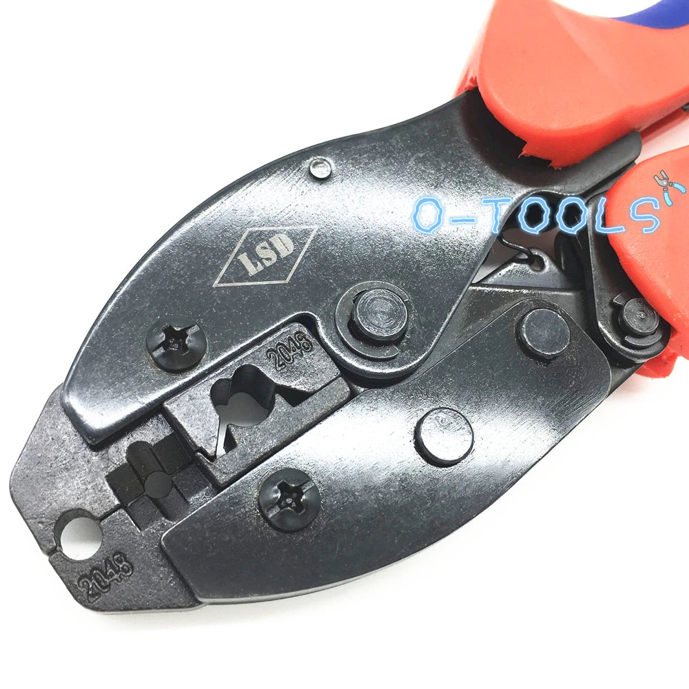 Spark plug wire ratchet crimp tool wire crimper for crimping and stripping spark plug wires LY-2048