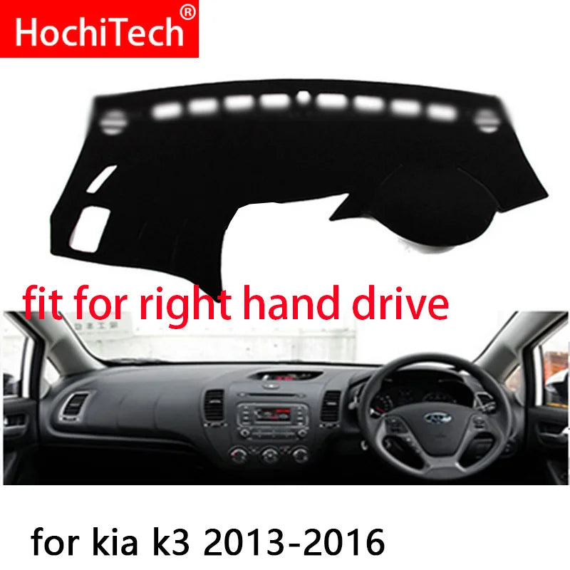 for Kia K3 K 3 2013 2014 2015 2016 Right and Left Hand Drive Car Dashboard Covers Mat Shade Cushion Pad Carpets Accessories