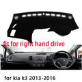 for Kia K3 K 3 2013 2014 2015 2016 Right and Left Hand Drive Car Dashboard Covers Mat Shade Cushion Pad Carpets Accessories