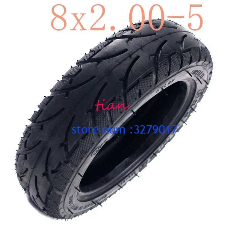 High Performance Vacuum Tubeless Tire with Good Quality 8X2.00-5 Fits for Electric Vehicle Electric Scooters E-Bike 8 X 2.00-5