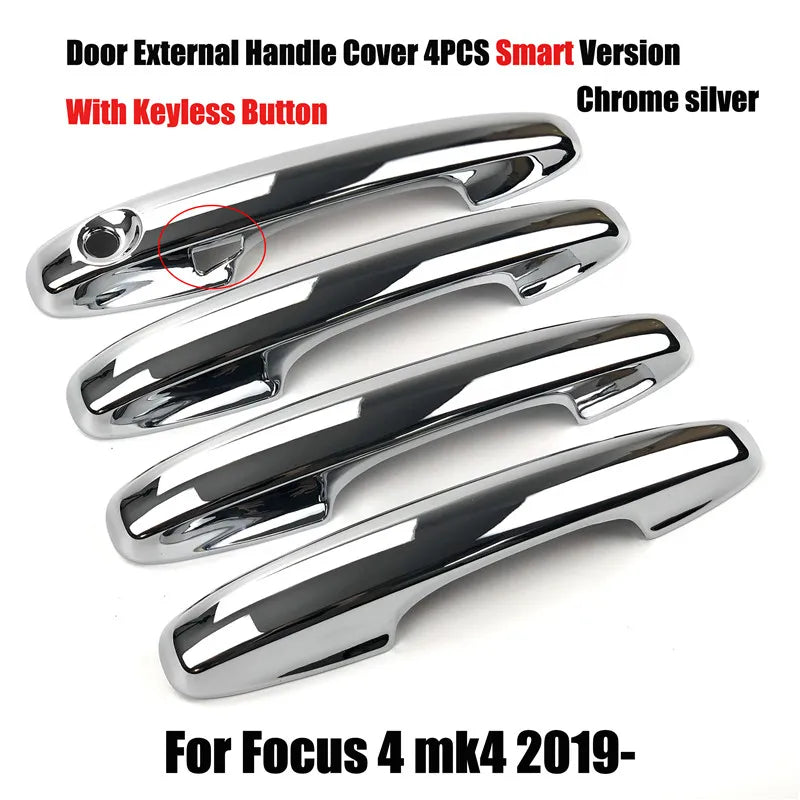 Accesorios de estilo de coche, cubierta decorativa para manija de puerta exterior de Ford Focus 2, 3, 4, MK2, MK3, MK4, Kuga, Escape, Maverick y Ranger.