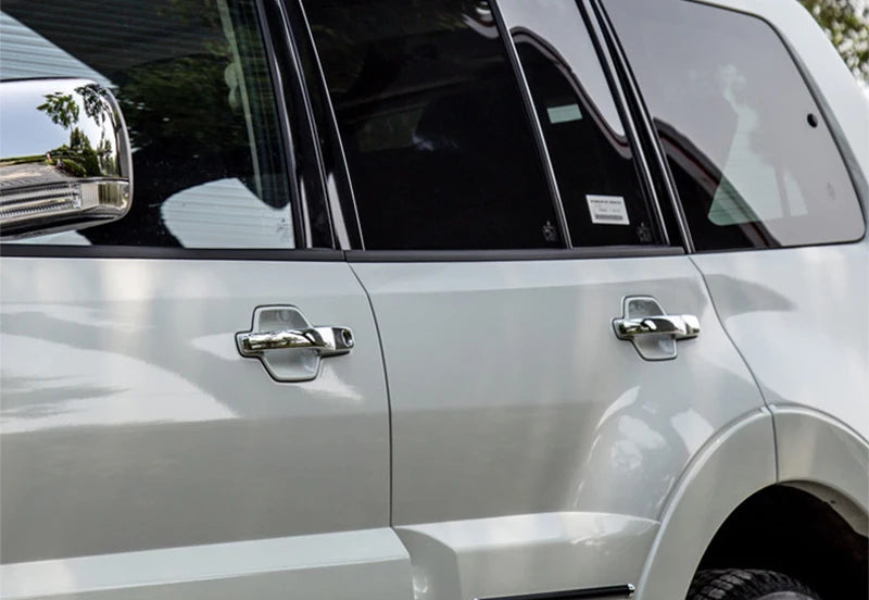 Car Accessories For Mitsubishi Pajero V80 V93 V95 V97 V98 2007-2021 ABS Chrome Exterior Door Handle Cover Trim 8pcs