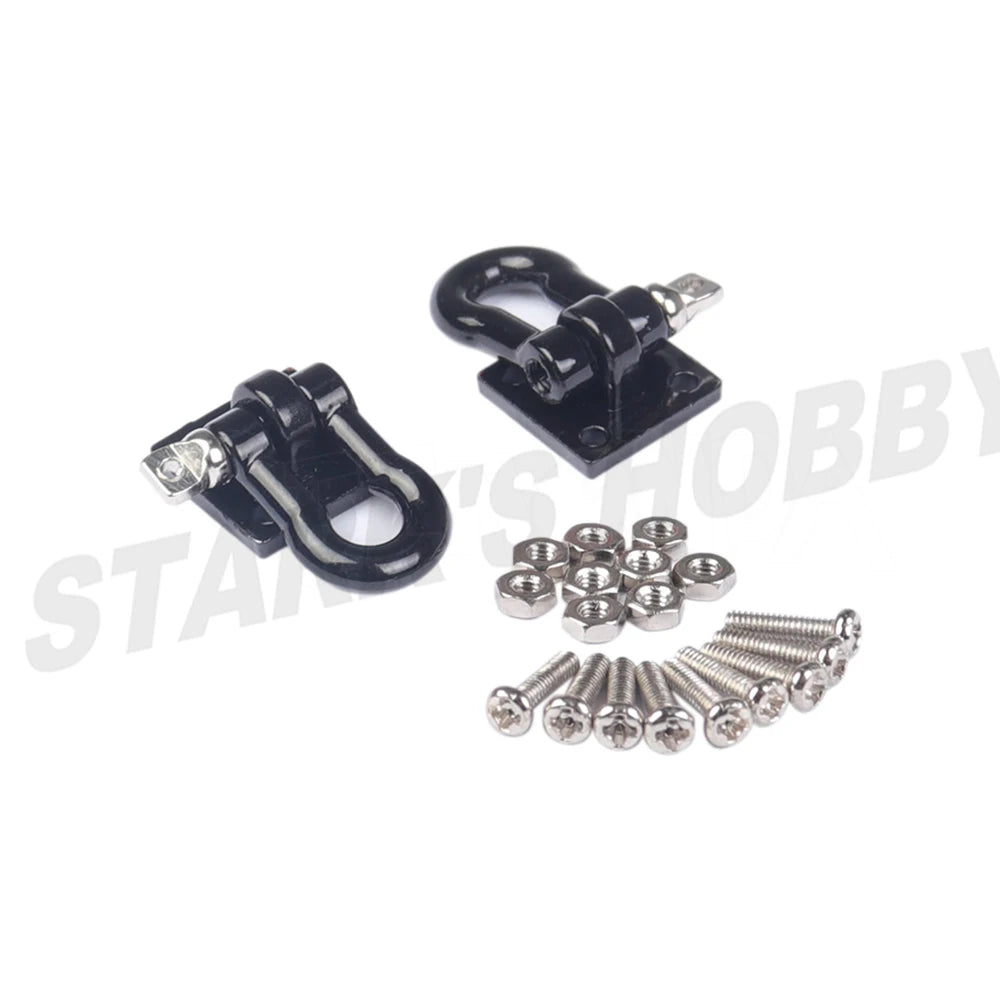 1/10 Scale Accessories Metal Tow Hook Trailer Rope Chain Trailer shackle for RC Crawler Car Axial SCX10  TRX4 D90 Capra