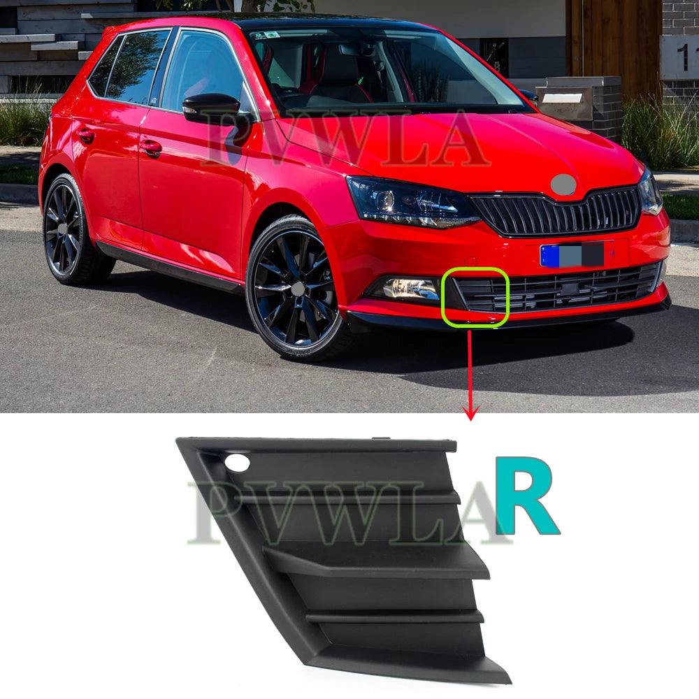 Car accessories For Skoda Fabia 2015 2016 2017 2018 2019 2020 Front Bumper Cover Trim