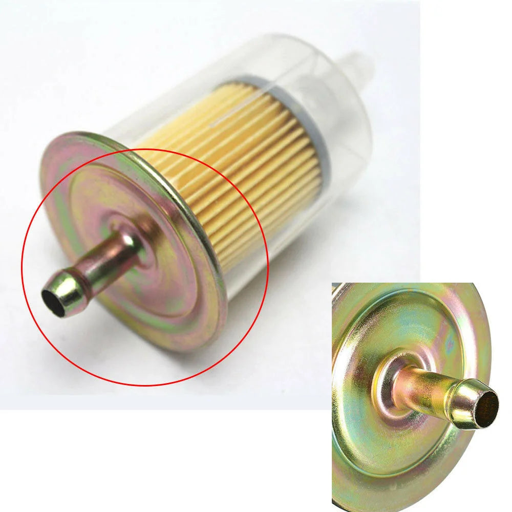 Motorcycle Tractor Truck Inline Gas Petrol Fuel Filter 8mm 3/8'' Pipe Universal Car Tuning Durable Car Accessories Universal