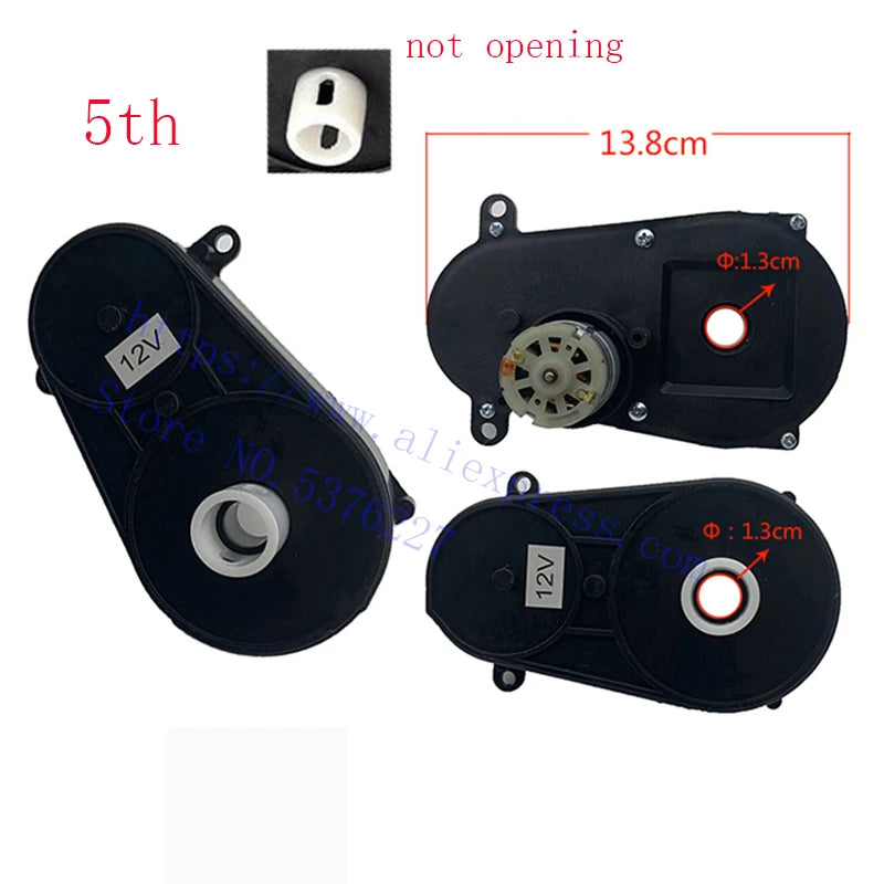 Children's electric car steering motor gear box RS280, 380/390 6V/12V motor remote control stroller accessories