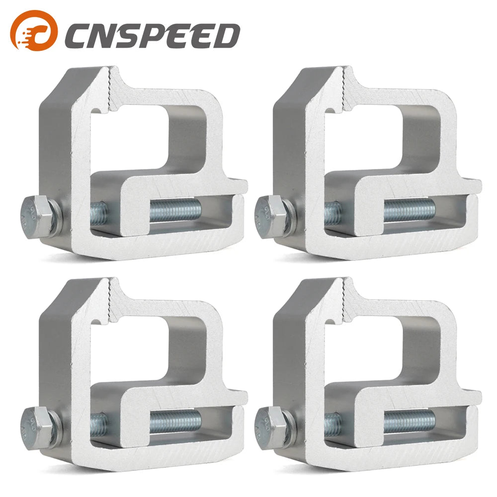 4 pcs Universal For Pickup Truck Add Anchor Points Tie Downs Clamp Tte Lock Truck Cap Topper Camper Shell Mounting Clamps