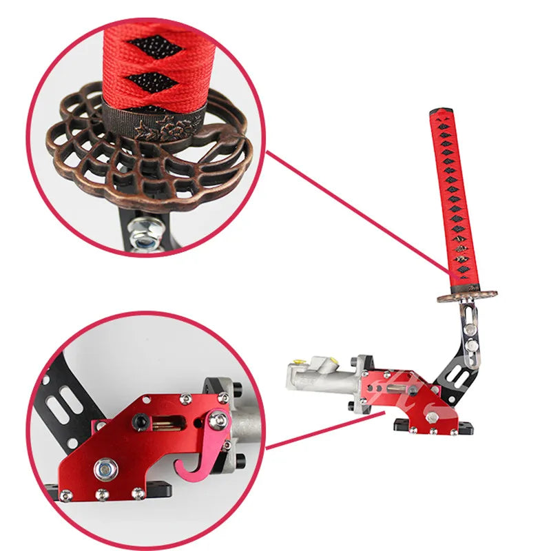 Freno de mano hidráulico para coche, estilo drifting, mango de espada samurái, freno de mano automático, estacionamiento HB915