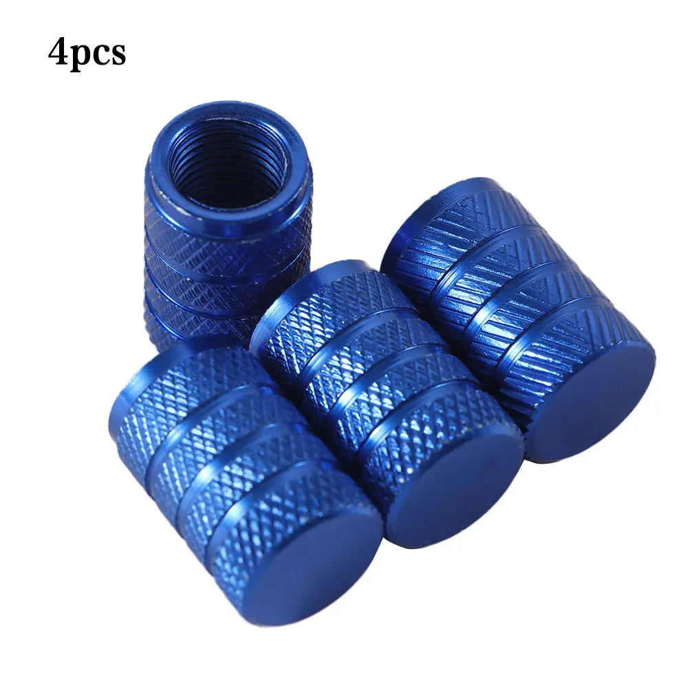 4 tapones de válvula de aleación de aluminio para neumáticos de coche, para válvulas de neumáticos de bicicleta, camiones y bicicletas.