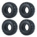 AXSPEED 4PCS 1.0 Inch Soft Rubber Tyres 50/54mm for 1/24 Axial SCX24, 1/18 TRX4M RC Micro Crawler Car Wheels Tires