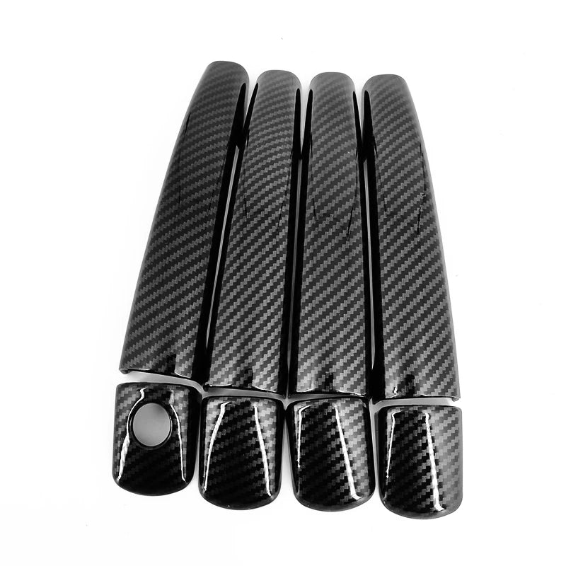 For Citroen C5 RD/TD 2008-2014 Accessory carbon fibre pattern car side door handle covers trim 2009 2010 2011 2012 2013