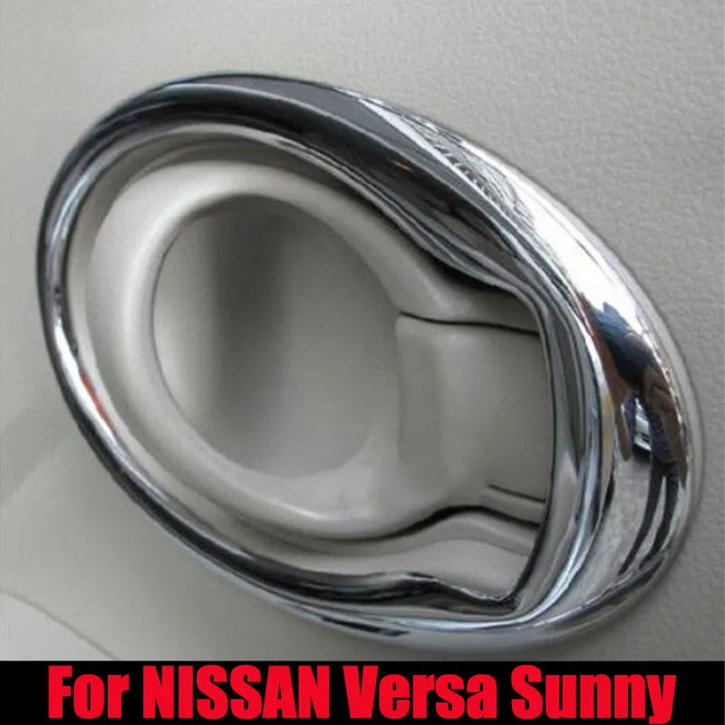 Car-Styling accessories Chrome Inside Door Handle Cover Interior Trim Fit For NISSAN Versa Latio Sunny 2010-2017