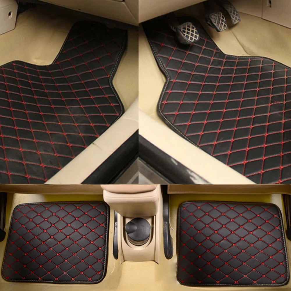 4pcsCar Floor Mats Carpet Floor Mat SetUniversal Fit Car Floor Mats Protection, Auto Front & Rear Carpet Mat for Sedan SUV Truck